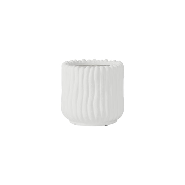 April, Pot, dia22xH21cm, Crisp White